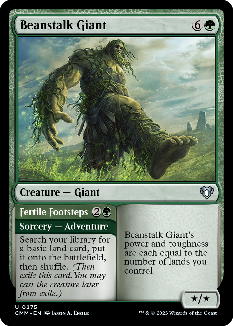 Beanstalk Giant // Fertile Footsteps [Commander Masters] | I Want That Stuff Brandon