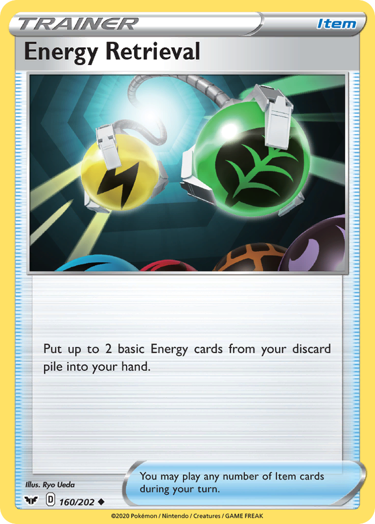 Energy Retrieval (160/202) [Sword & Shield: Base Set] | I Want That Stuff Brandon