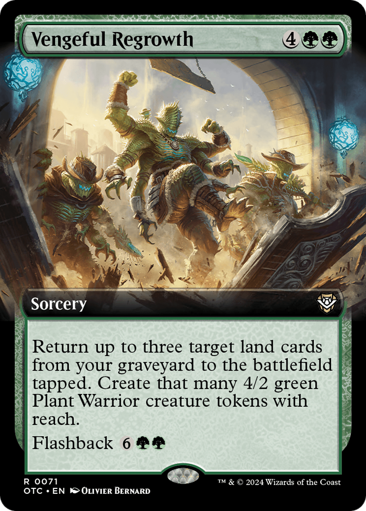 Vengeful Regrowth (Extended Art) [Outlaws of Thunder Junction Commander] | I Want That Stuff Brandon
