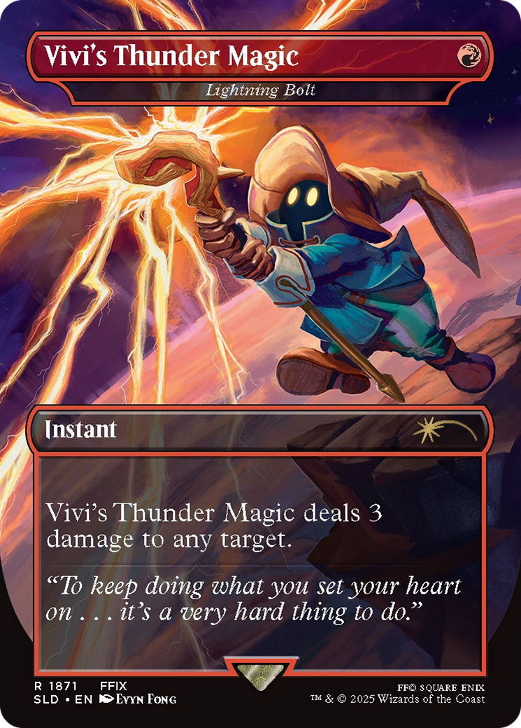 Vivi's Thunder Magic - Lightning Bolt [Secret Lair Drop Series] | I Want That Stuff Brandon
