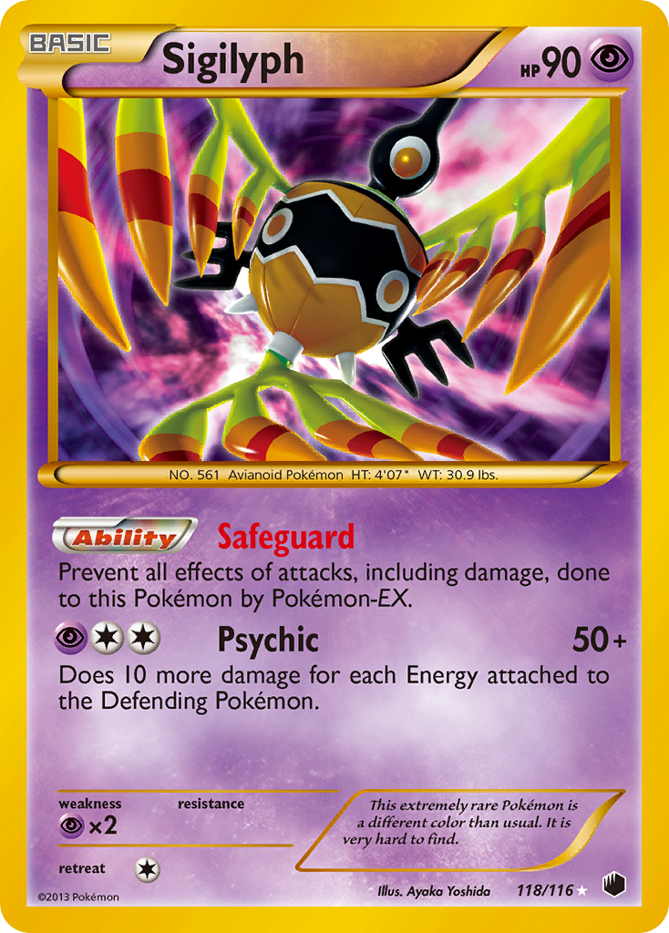 Sigilyph (118/116) [Black & White: Plasma Freeze] | I Want That Stuff Brandon