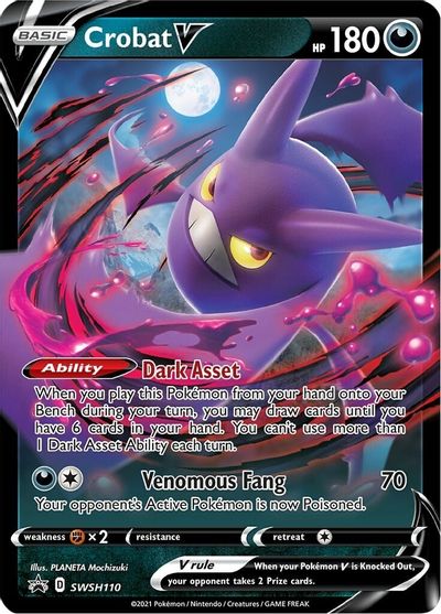 Crobat V (SWSH110) [Sword & Shield: Black Star Promos] | I Want That Stuff Brandon