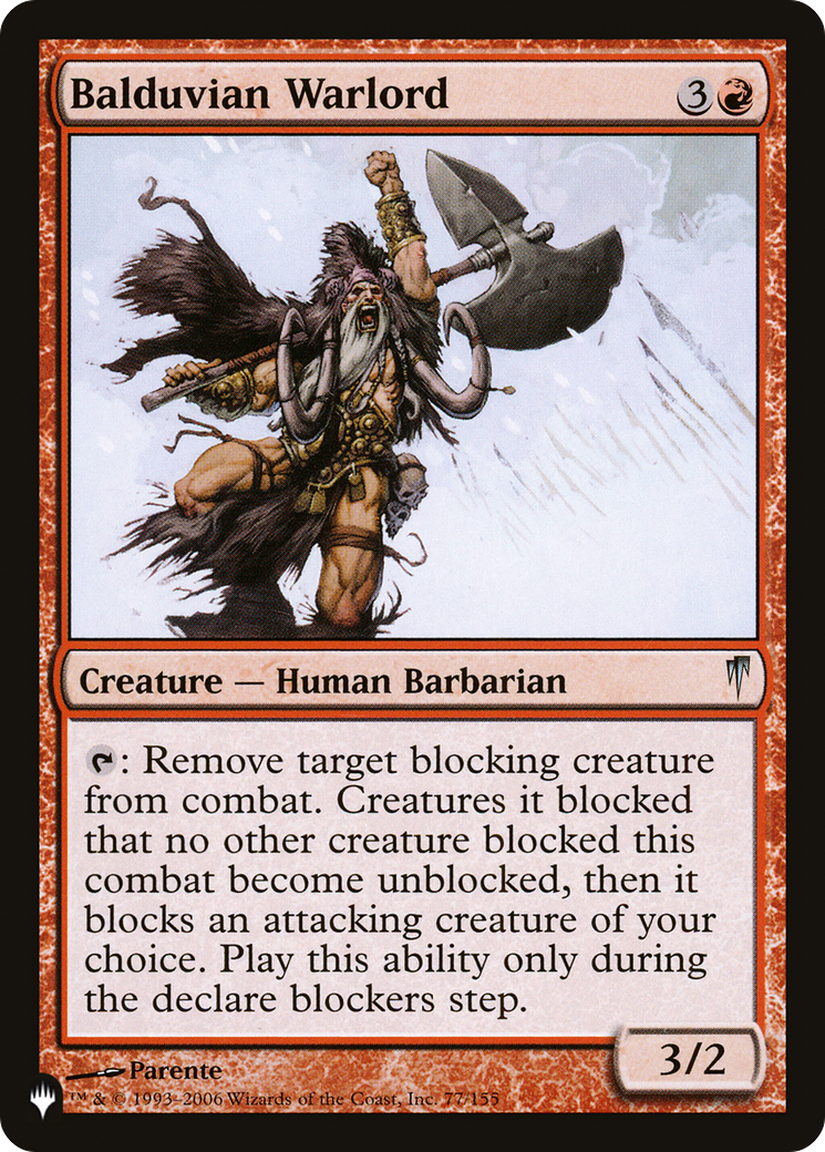 Balduvian Warlord [The List Reprints] | I Want That Stuff Brandon