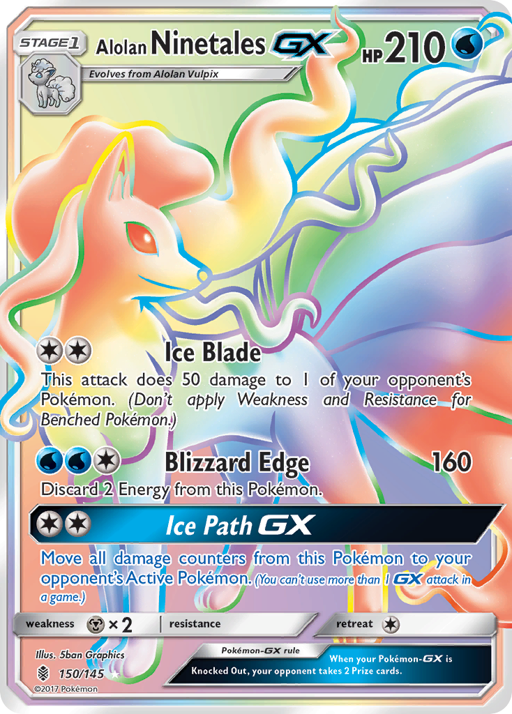 Alolan Ninetales GX (150/145) [Sun & Moon: Guardians Rising] | I Want That Stuff Brandon