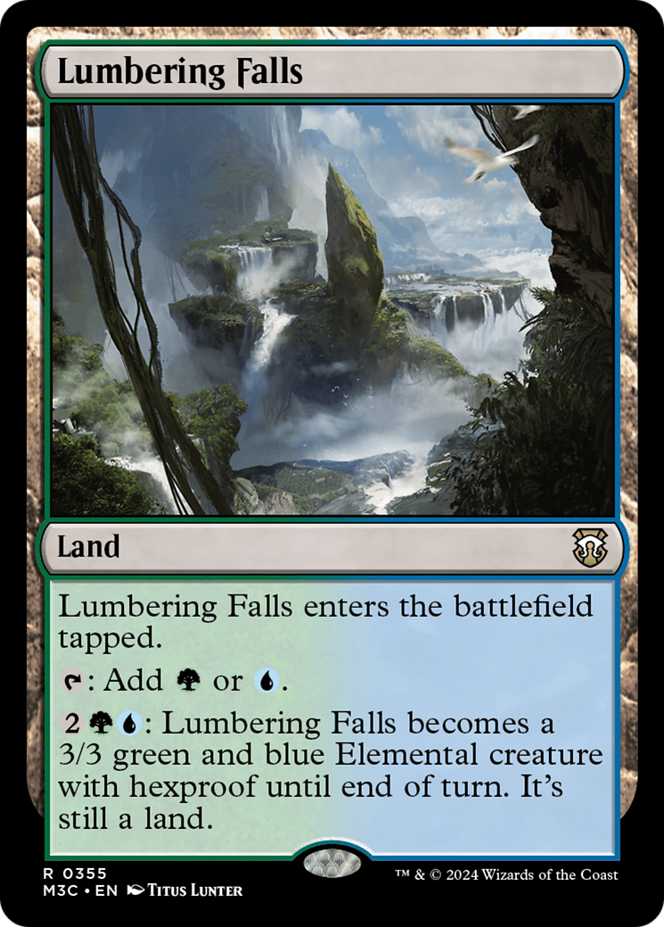 Lumbering Falls (Ripple Foil) [Modern Horizons 3 Commander] | I Want That Stuff Brandon