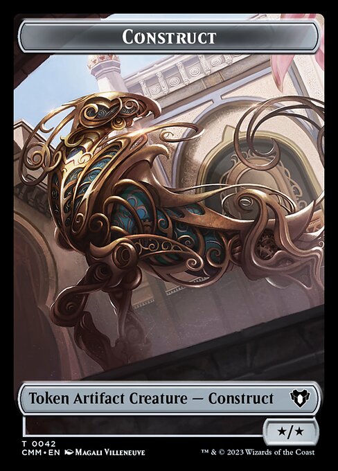 Elemental (0026) // Construct (0042) Double-Sided Token [Commander Masters Tokens] | I Want That Stuff Brandon