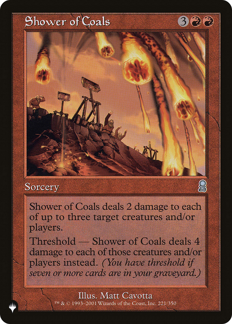 Shower of Coals [The List Reprints] | I Want That Stuff Brandon