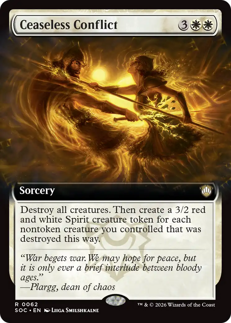 Ceaseless Conflict (Extended Art) [Secrets of Strixhaven Commander] | I Want That Stuff Brandon
