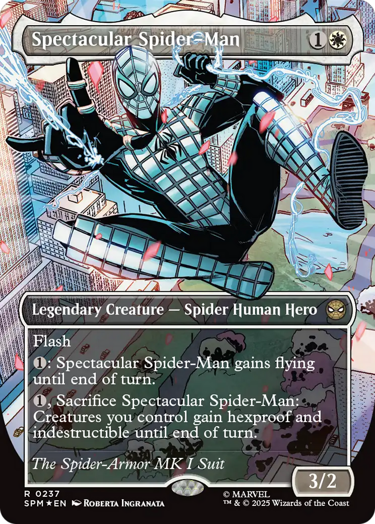 Spectacular Spider-Man (0237) (Borderless) (Textured Foil) [Marvel's Spider-Man] | I Want That Stuff Brandon