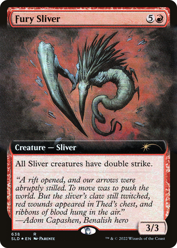 Fury Sliver (Extended Art) [Secret Lair Drop Promos] | I Want That Stuff Brandon