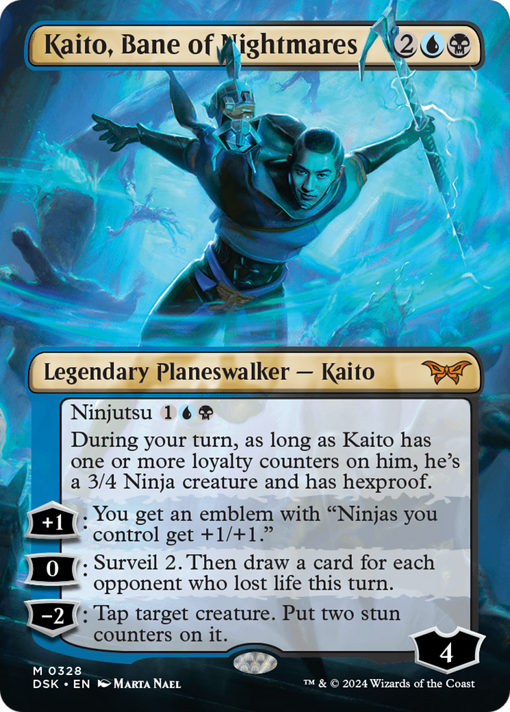 Kaito, Bane of Nightmares (Borderless) [Duskmourn: House of Horror] | I Want That Stuff Brandon