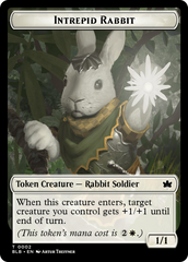 Wall // Intrepid Rabbit Double-Sided Token [Bloomburrow Tokens] | I Want That Stuff Brandon