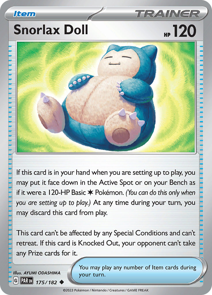 Snorlax Doll (175/182) [Scarlet & Violet: Paradox Rift] | I Want That Stuff Brandon