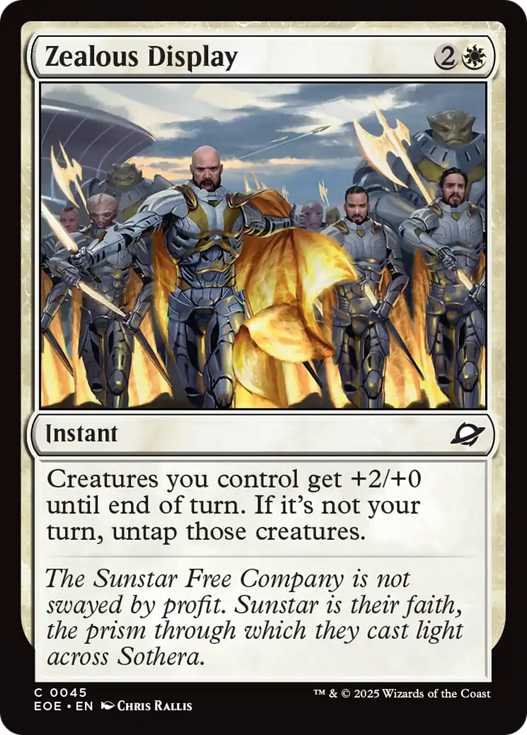Zealous Display [Edge of Eternities] | I Want That Stuff Brandon