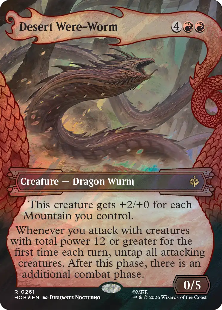 Desert Were-Worm (Showcase) (Surge Foil) [The Hobbit] | I Want That Stuff Brandon