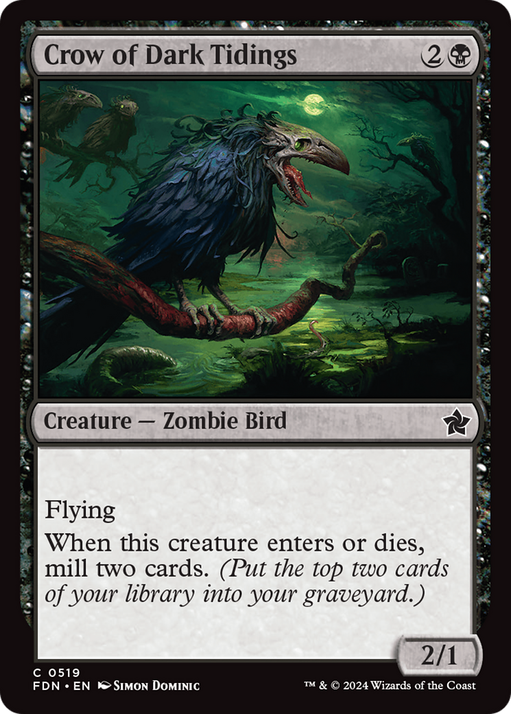 Crow of Dark Tidings [Foundations] | I Want That Stuff Brandon