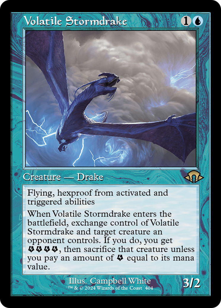 Volatile Stormdrake (Retro) [Modern Horizons 3] | I Want That Stuff Brandon