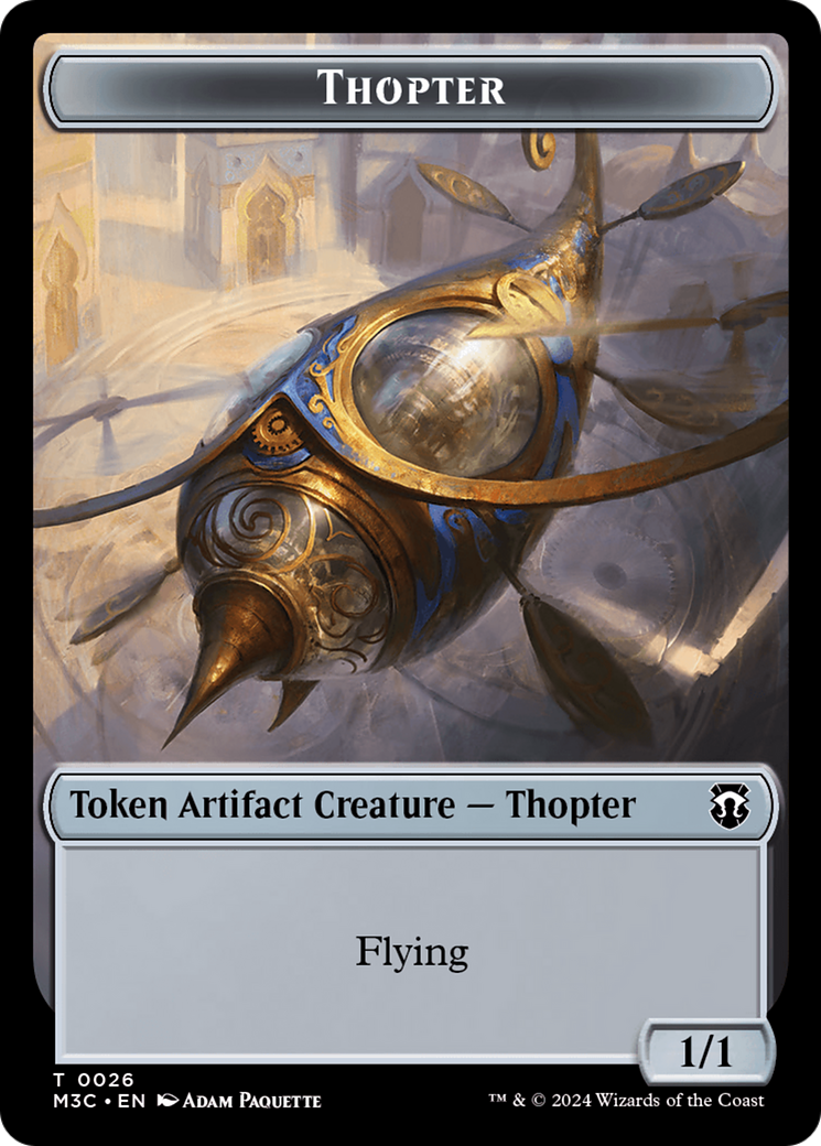 Thopter // Copy Double-Sided Token [Modern Horizons 3 Commander Tokens] | I Want That Stuff Brandon