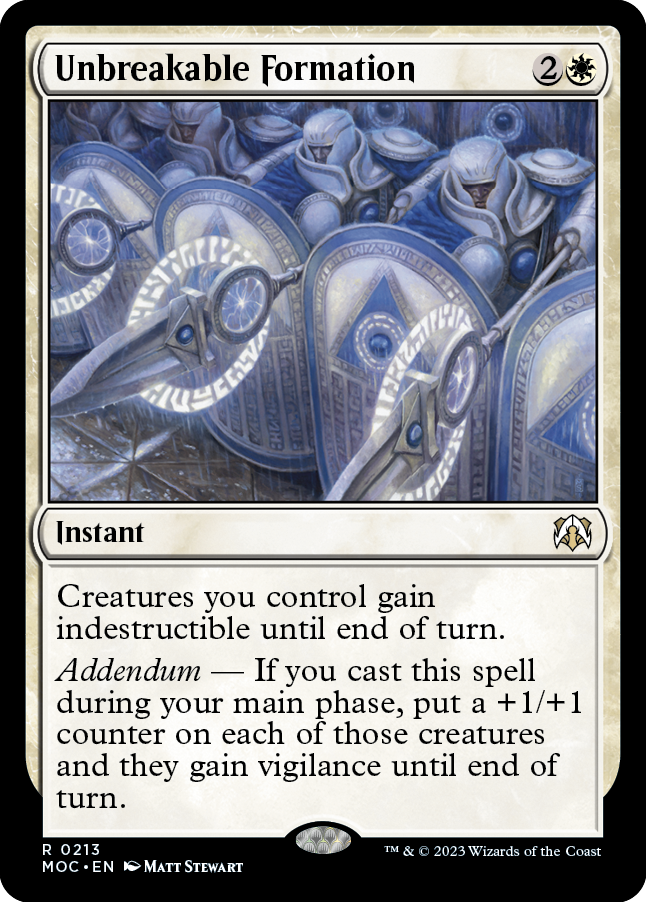 Unbreakable Formation [March of the Machine Commander] | I Want That Stuff Brandon