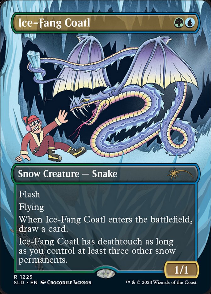 Ice-Fang Coatl (Borderless) [Secret Lair Drop Series] | I Want That Stuff Brandon