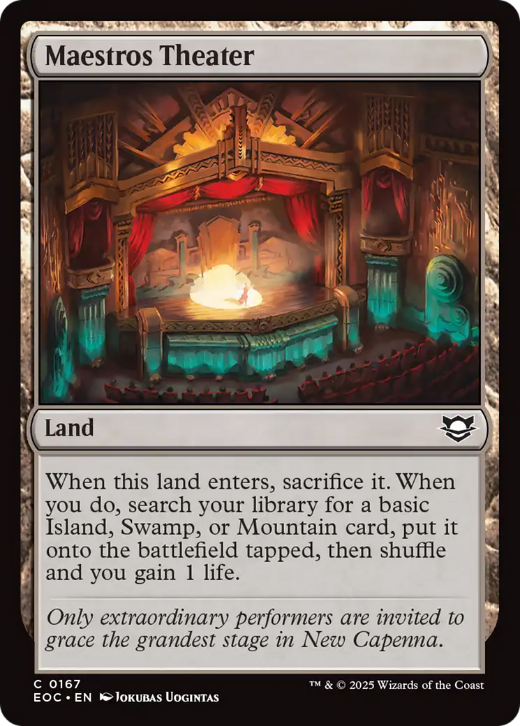 Maestros Theater [Edge of Eternities Commander] | I Want That Stuff Brandon