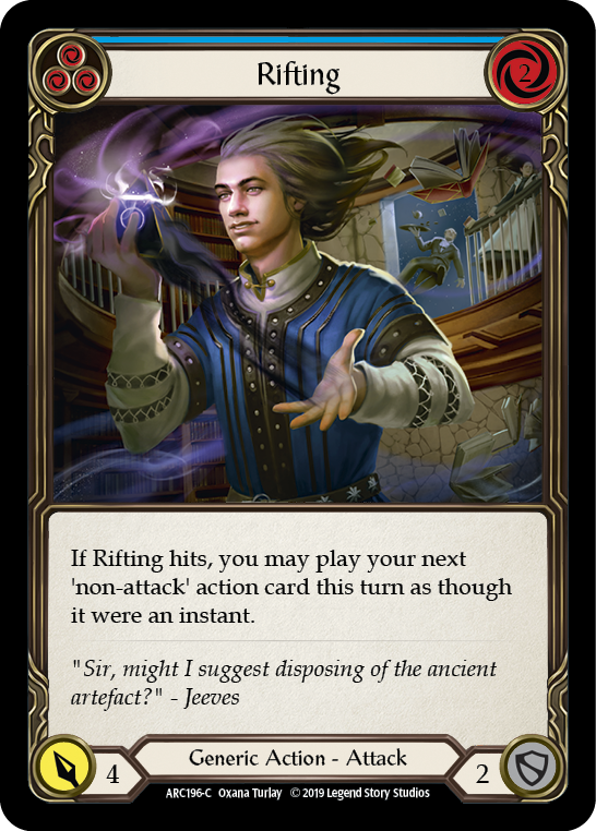 Rifting (Blue) [ARC196-C] (Arcane Rising)  1st Edition Normal | I Want That Stuff Brandon