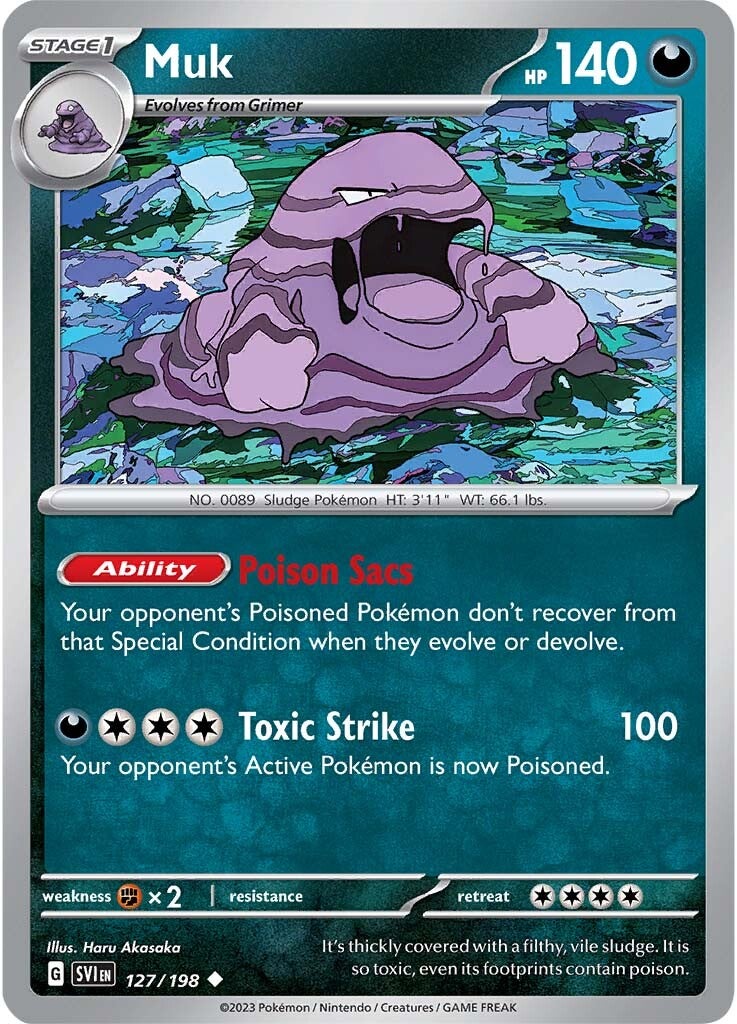 Muk (127/198) [Scarlet & Violet: Base Set] | I Want That Stuff Brandon