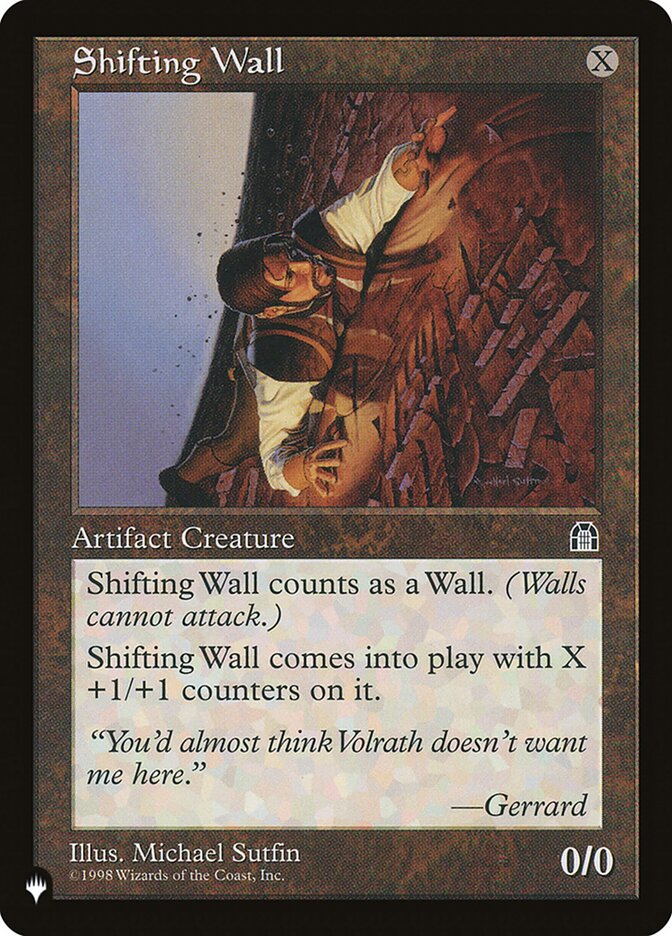 Shifting Wall [The List] | I Want That Stuff Brandon