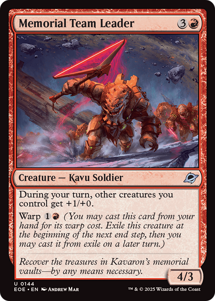 Memorial Team Leader [Edge of Eternities] | I Want That Stuff Brandon