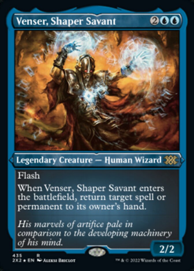 Venser, Shaper Savant (Foil Etched) [Double Masters 2022] | I Want That Stuff Brandon