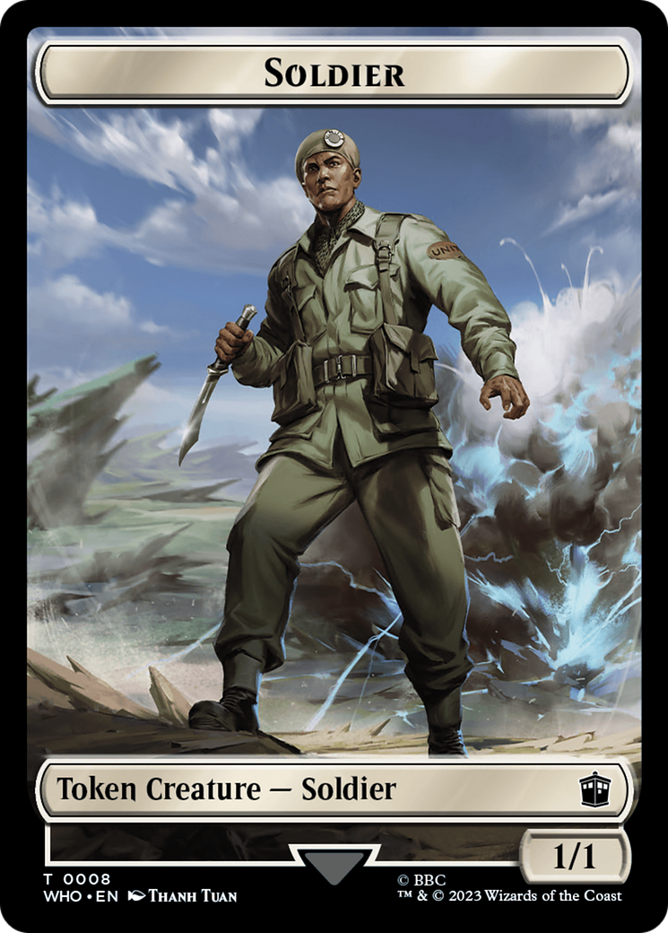 Soldier // Food (0026) Double-Sided Token [Doctor Who Tokens] | I Want That Stuff Brandon