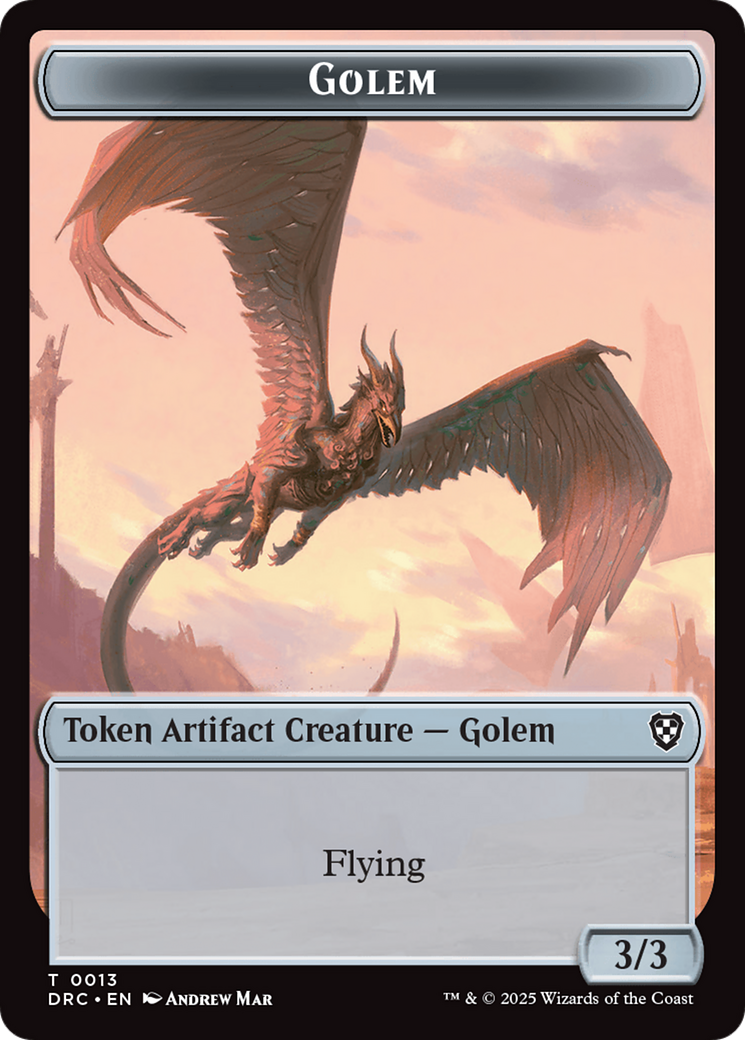 Golem (0013) // Nalaar Aetherjet Double-Sided Token [Aetherdrift Tokens] | I Want That Stuff Brandon