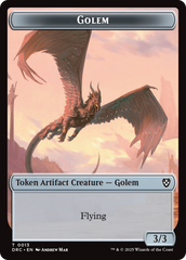 Golem (0013) // Nalaar Aetherjet Double-Sided Token [Aetherdrift Tokens] | I Want That Stuff Brandon