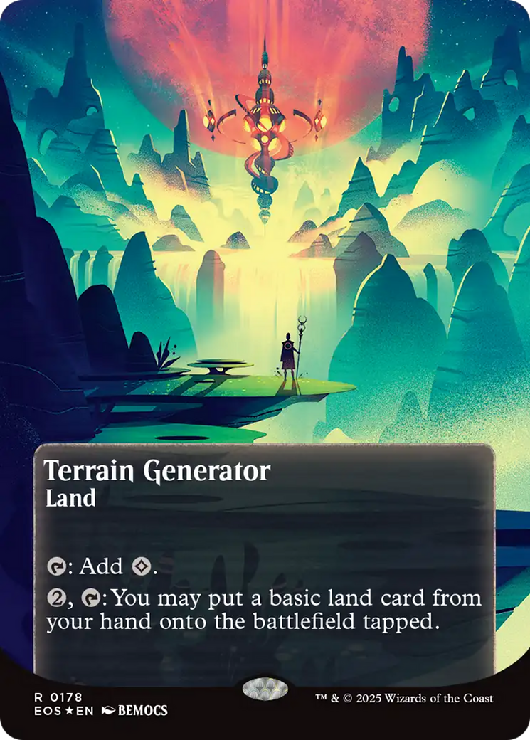 Terrain Generator (0178) (Borderless) (Galaxy Foil) [Edge of Eternities: Stellar Sights] | I Want That Stuff Brandon