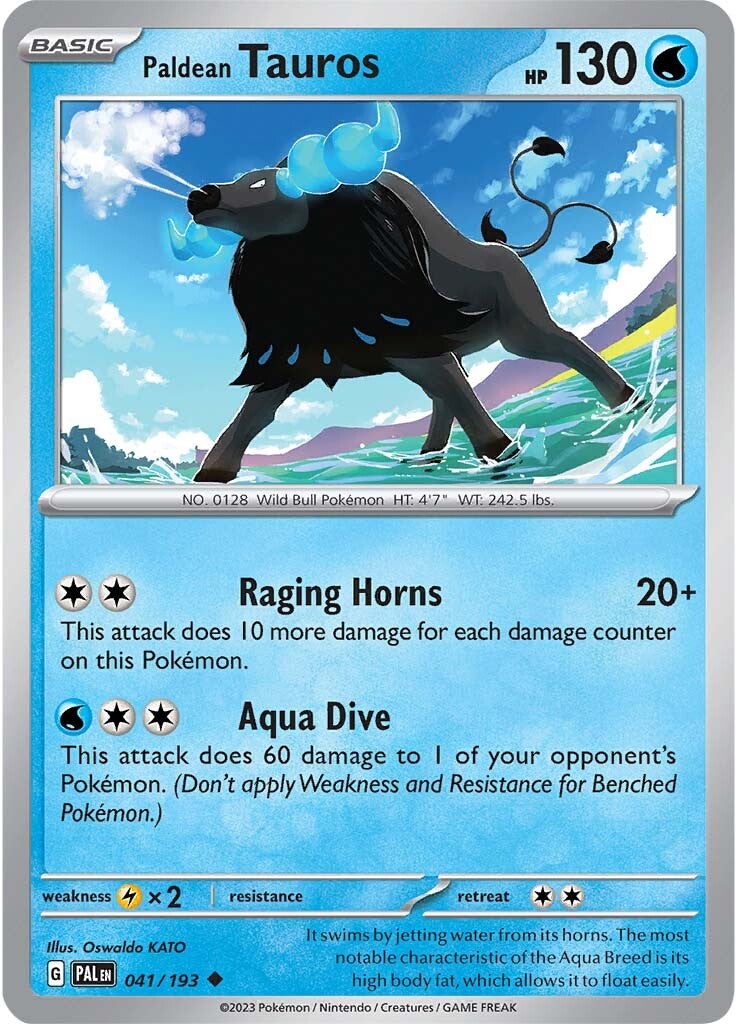 Paldean Tauros (041/193) [Scarlet & Violet: Paldea Evolved] | I Want That Stuff Brandon