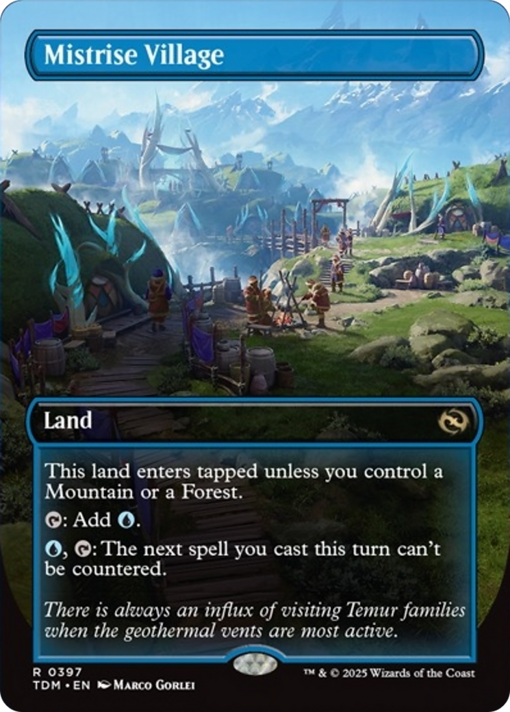 Mistrise Village (Borderless) [Tarkir: Dragonstorm] | I Want That Stuff Brandon