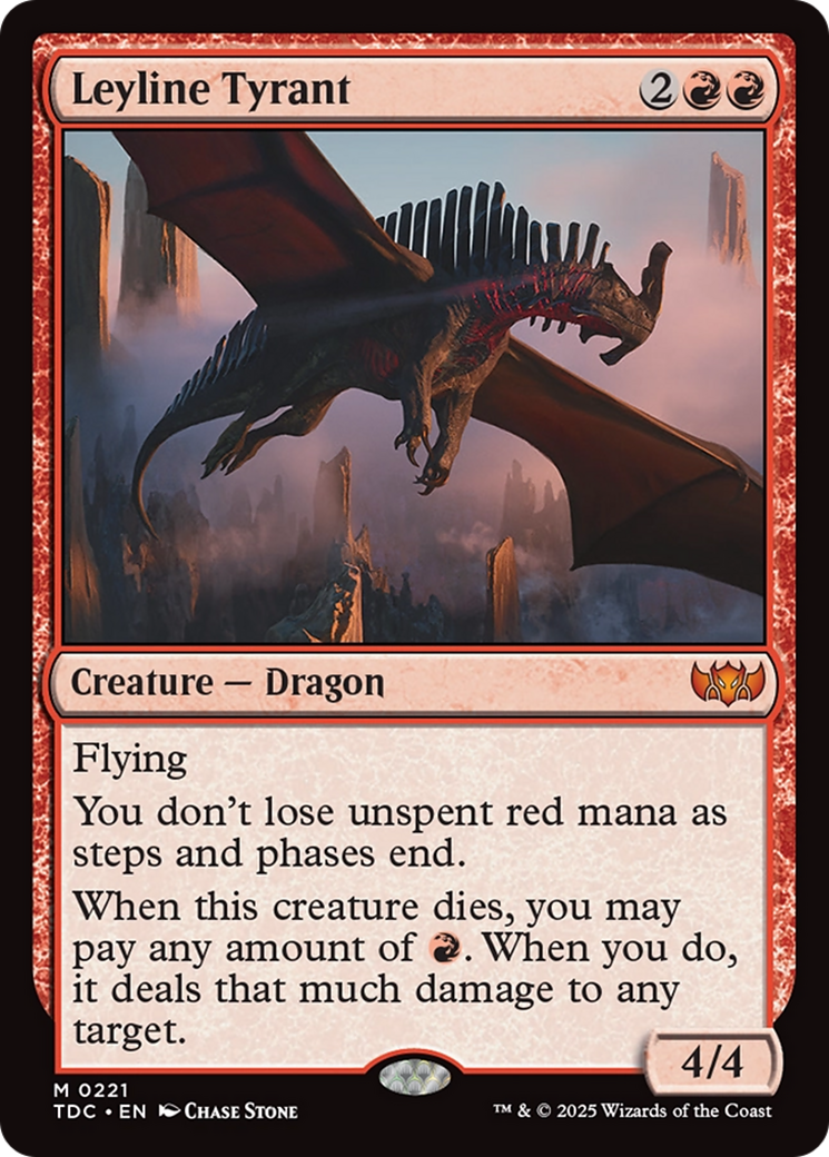 Leyline Tyrant [Tarkir: Dragonstorm Commander] | I Want That Stuff Brandon