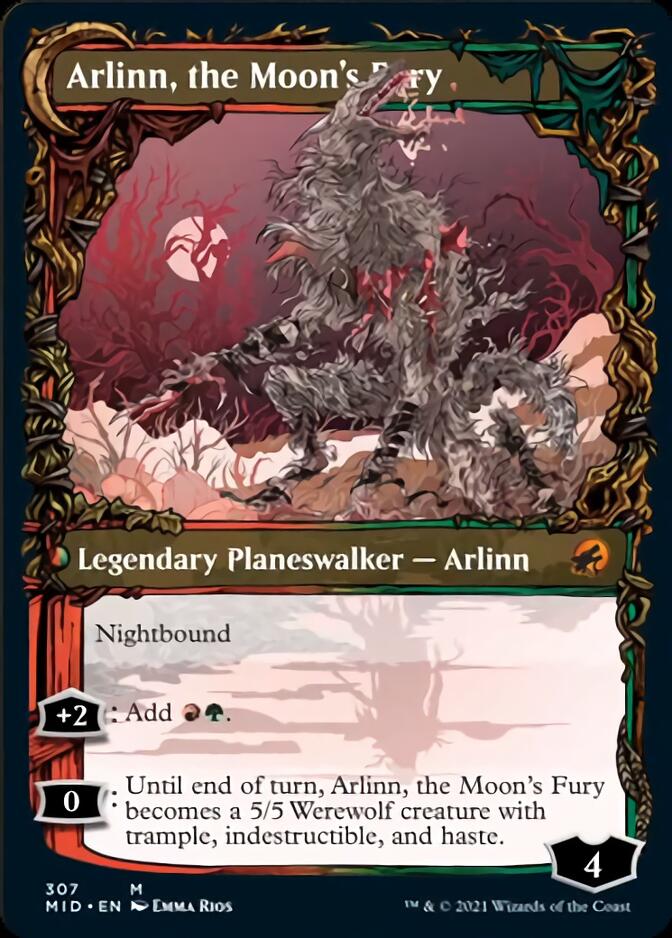 Arlinn, the Pack's Hope // Arlinn, the Moon's Fury (Showcase Equinox) [Innistrad: Midnight Hunt] | I Want That Stuff Brandon