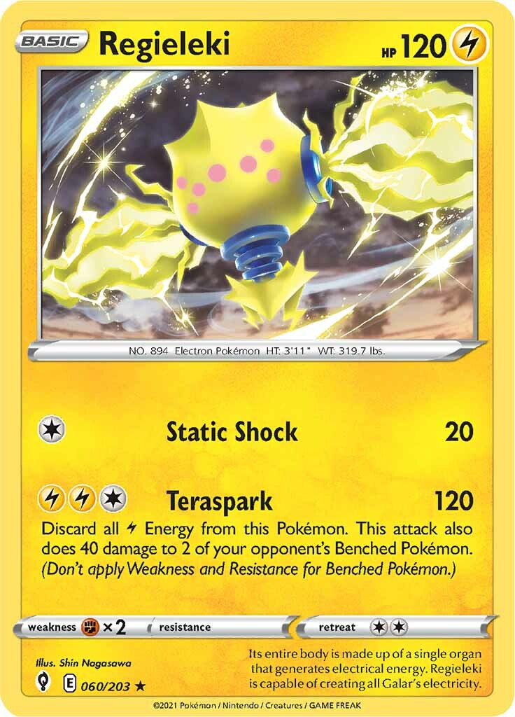 Regieleki (060/203) (Theme Deck Exclusive) [Sword & Shield: Evolving Skies] | I Want That Stuff Brandon