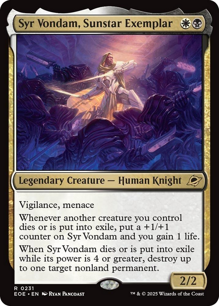 Syr Vondam, Sunstar Exemplar [Edge of Eternities] | I Want That Stuff Brandon