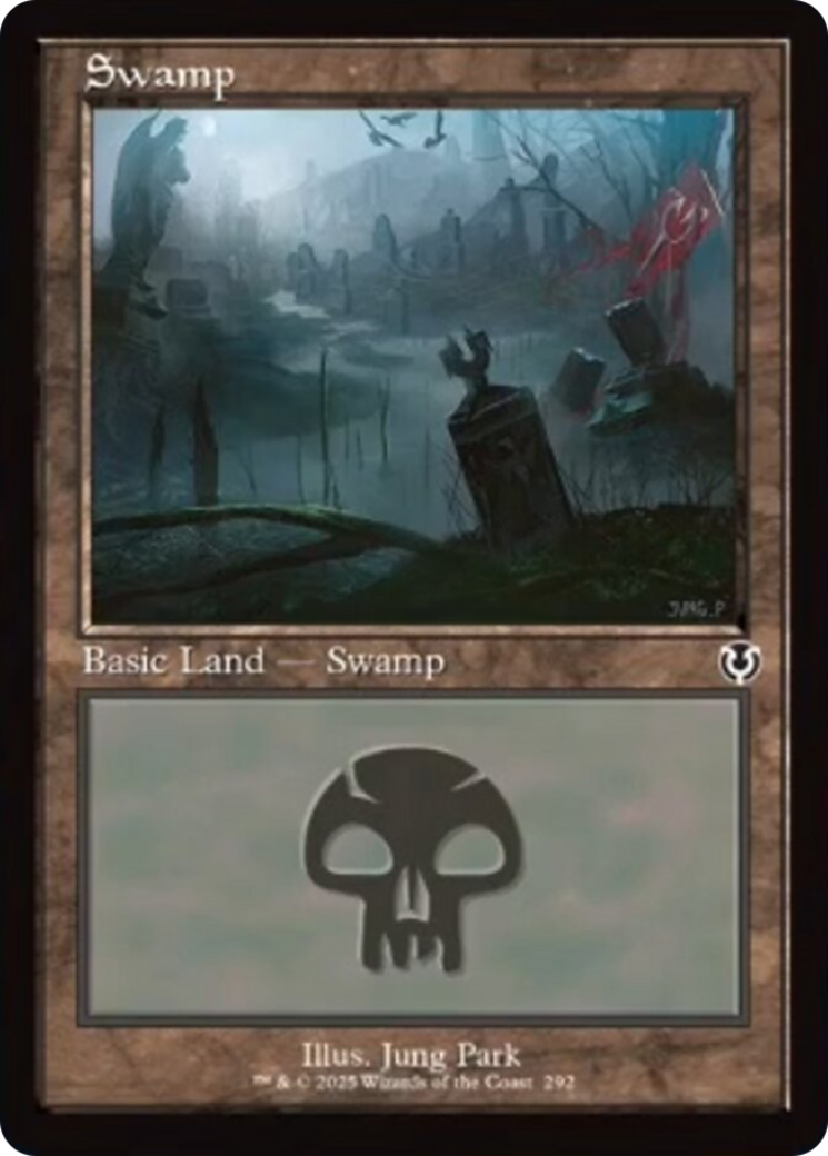 Swamp (292) (Retro Frame) [Innistrad Remastered] | I Want That Stuff Brandon