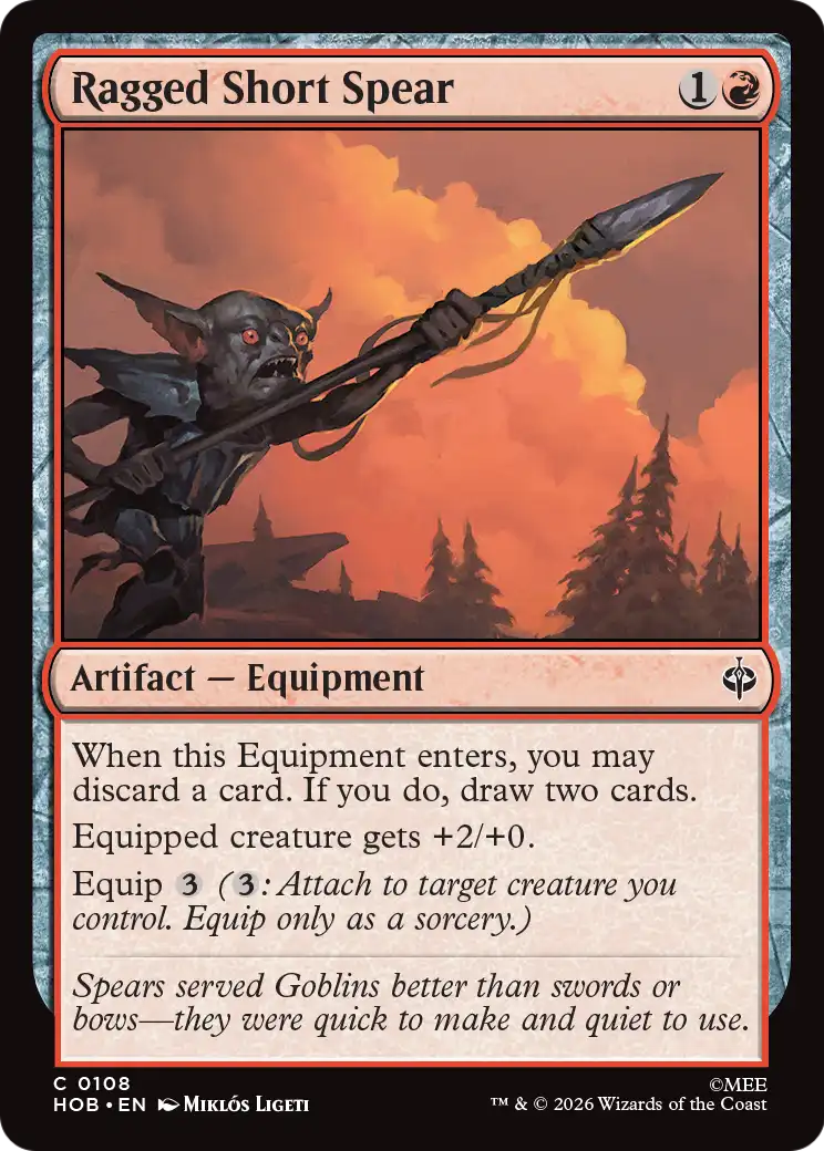 Ragged Short Spear [The Hobbit] | I Want That Stuff Brandon