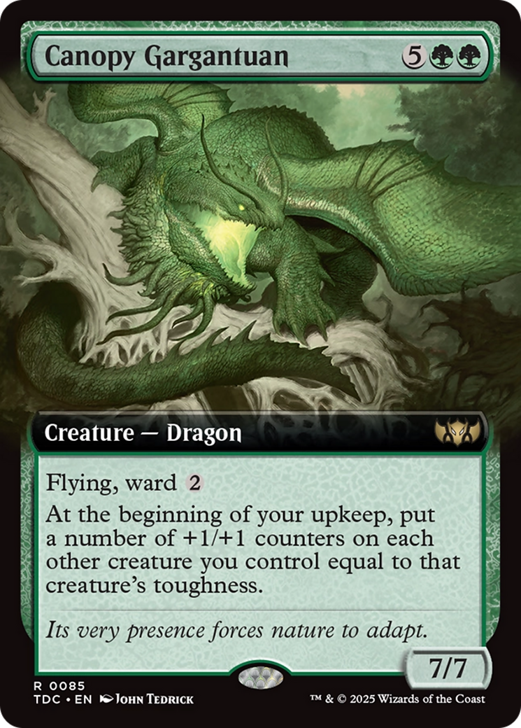Canopy Gargantuan (Extended Art) [Tarkir: Dragonstorm Commander] | I Want That Stuff Brandon