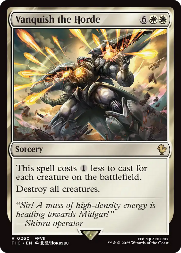 Vanquish the Horde [FINAL FANTASY Commander] | I Want That Stuff Brandon