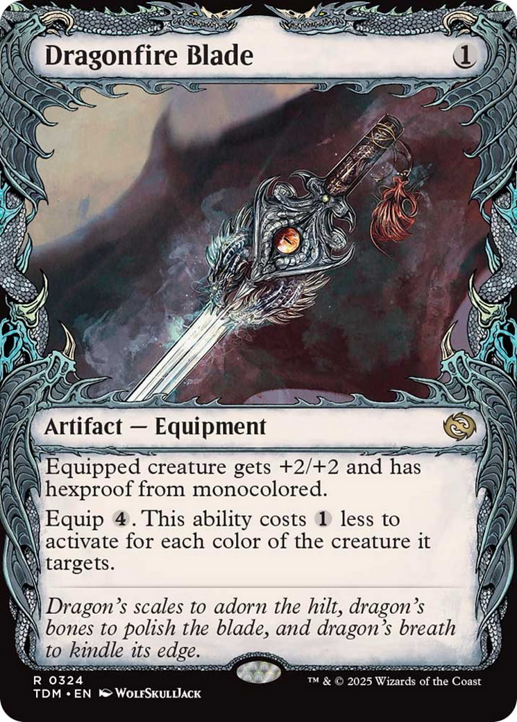 Dragonfire Blade (Showcase) [Tarkir: Dragonstorm] | I Want That Stuff Brandon