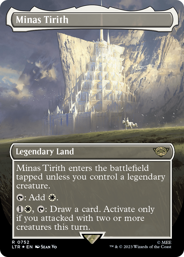 Minas Tirith (Borderless) (Surge Foil) [The Lord of the Rings: Tales of Middle-Earth] | I Want That Stuff Brandon