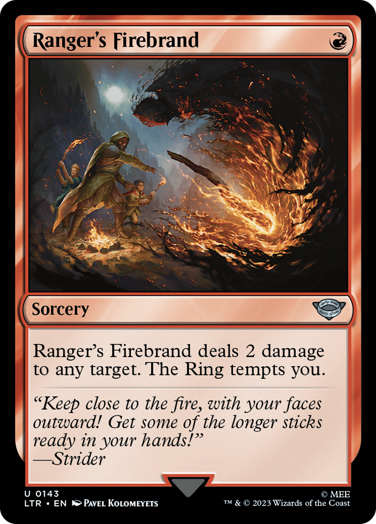 Ranger's Firebrand [The Lord of the Rings: Tales of Middle-Earth] | I Want That Stuff Brandon