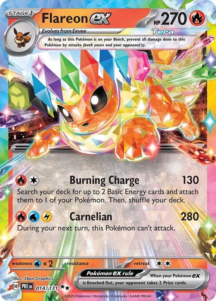 Flareon ex (014/131) [Scarlet & Violet: Prismatic Evolutions] | I Want That Stuff Brandon