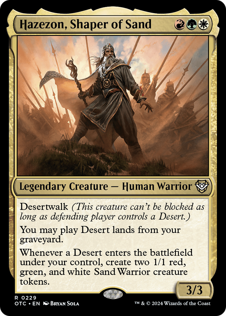 Hazezon, Shaper of Sand [Outlaws of Thunder Junction Commander] | I Want That Stuff Brandon