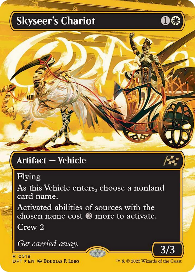 Skyseer's Chariot (Borderless) (First-Place Foil) [Aetherdrift] | I Want That Stuff Brandon